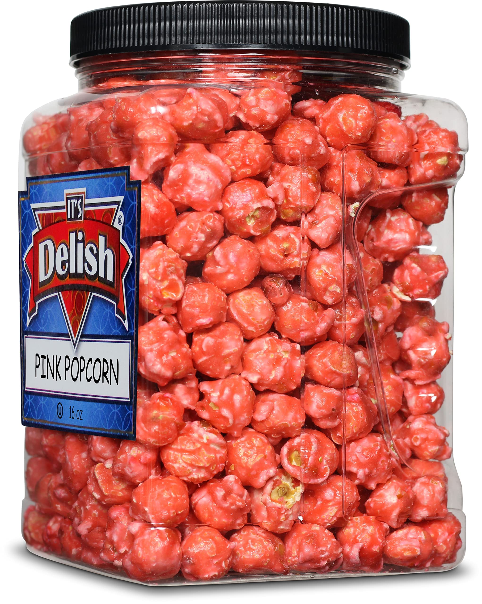 Amazon.com: Gourmet Pink Strawberry Colored Popcorn by It's Delish